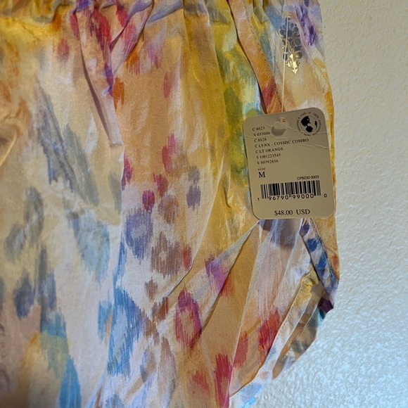 Free People Movement Vibrant Multicolor High Waist Women's Shorts size medium - Picture 2 of 4